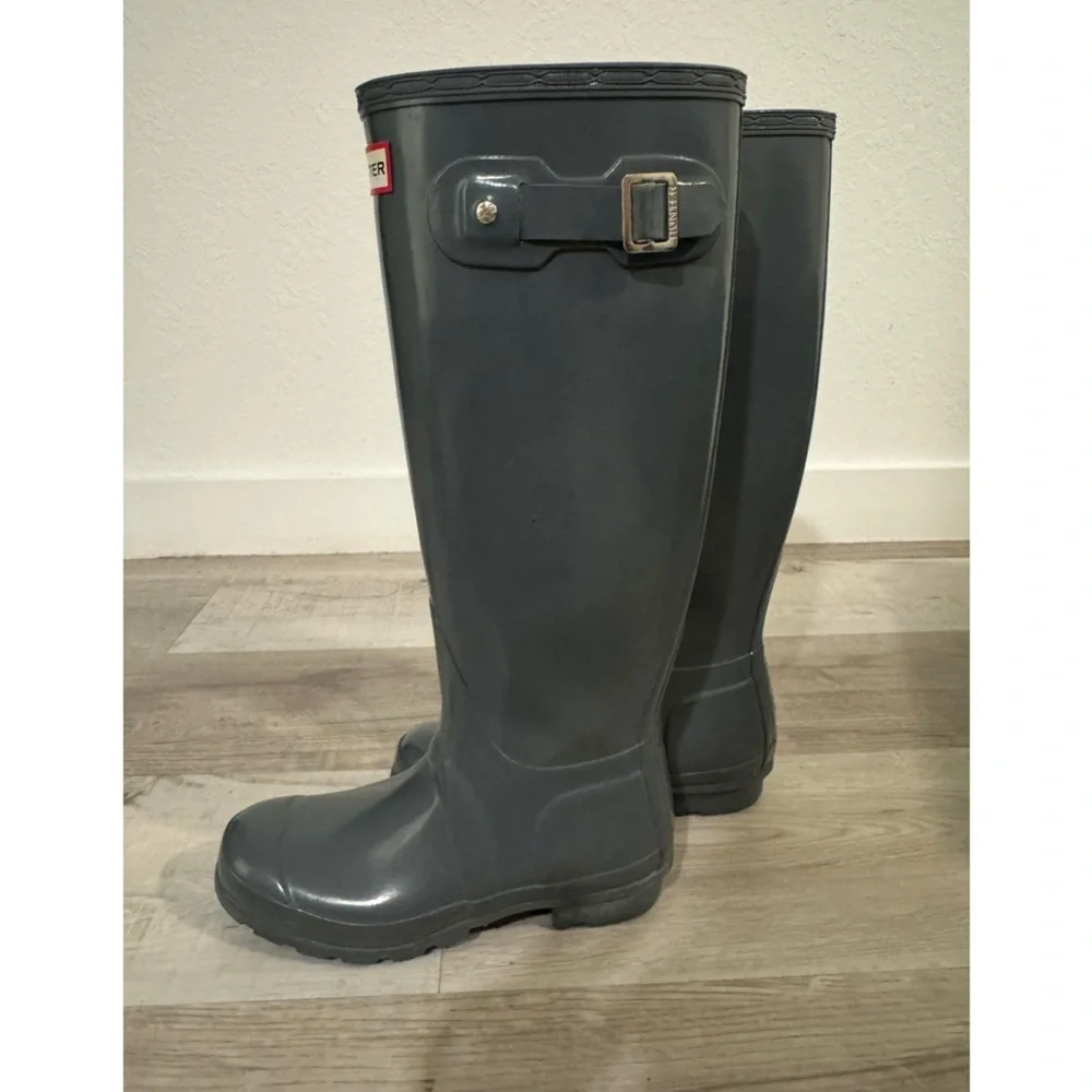 Hunter Gray Tall Boots